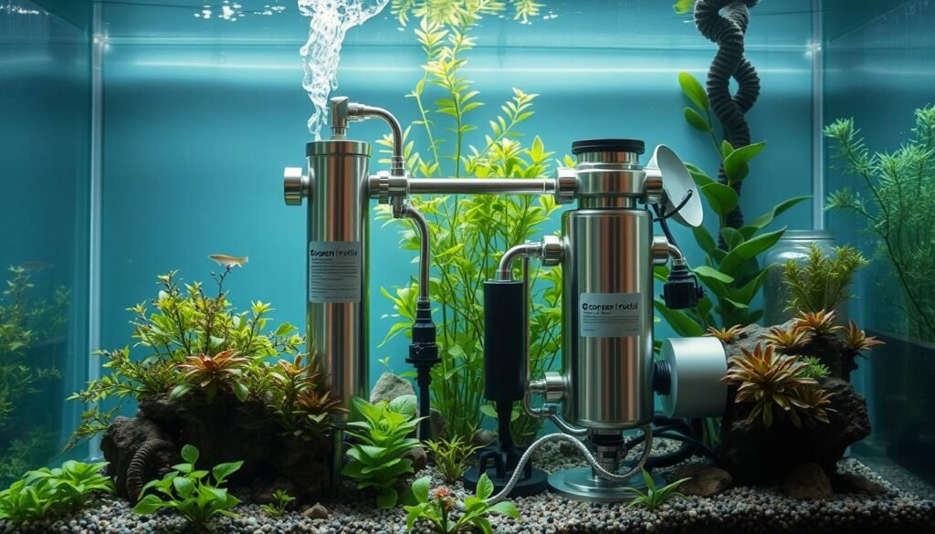 Imagem de um sistema de CO2 para aquário plantado Imagem de um sistema de CO2 para aquário plantado