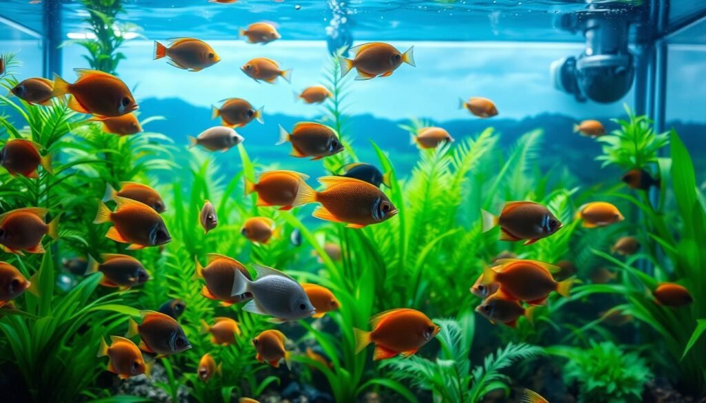 alimentação e bem-estar peixes ornamentais