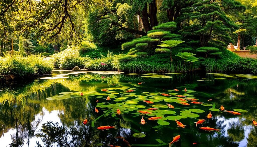 profundidade lago ornamental