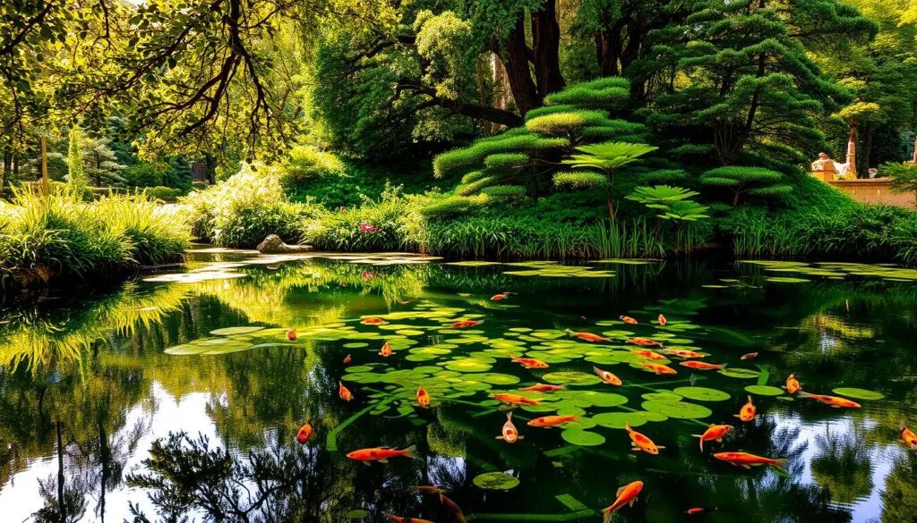 profundidade lago ornamental